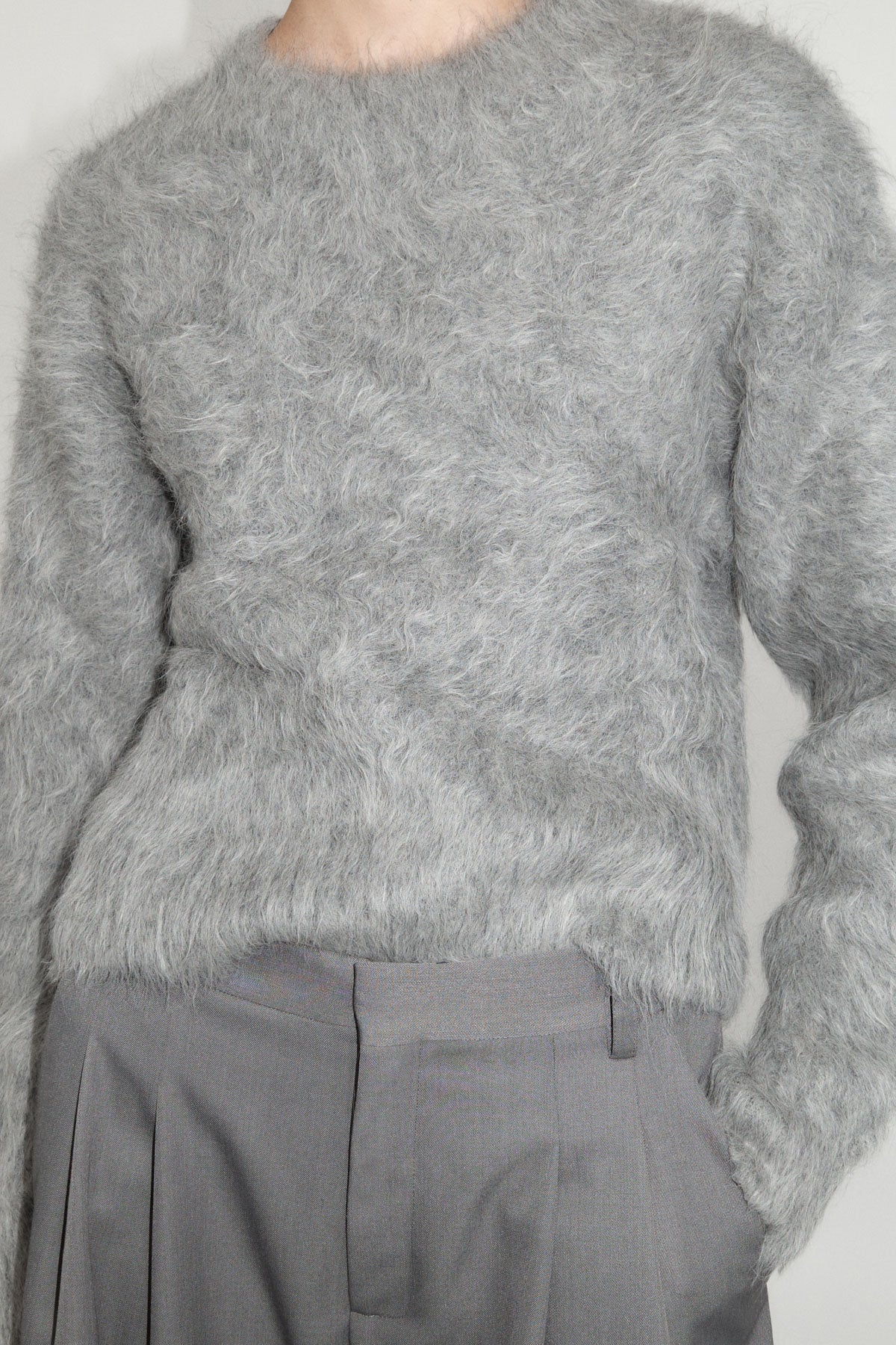 Alpaca Sweater - Soft Grey