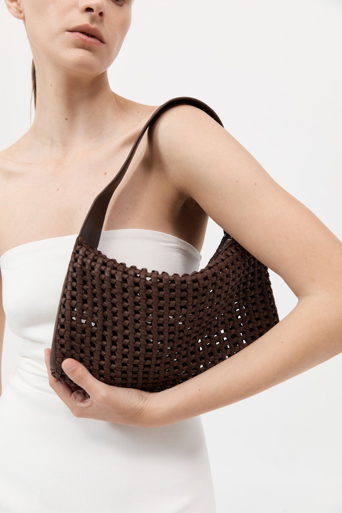 St. Agni | Macrame Mesh Bag - Chocolate