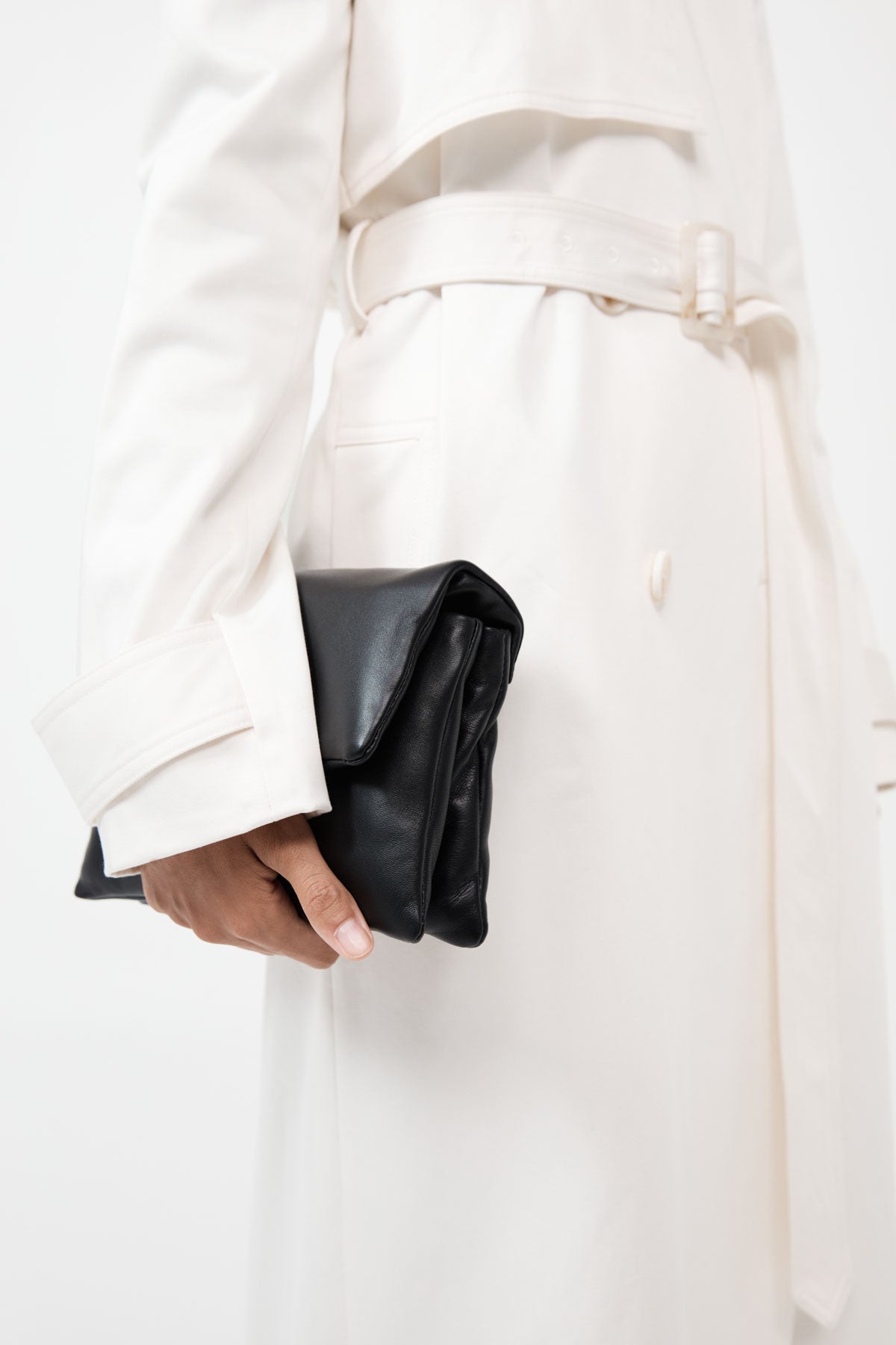Agni Dual Envelope Clutch Black