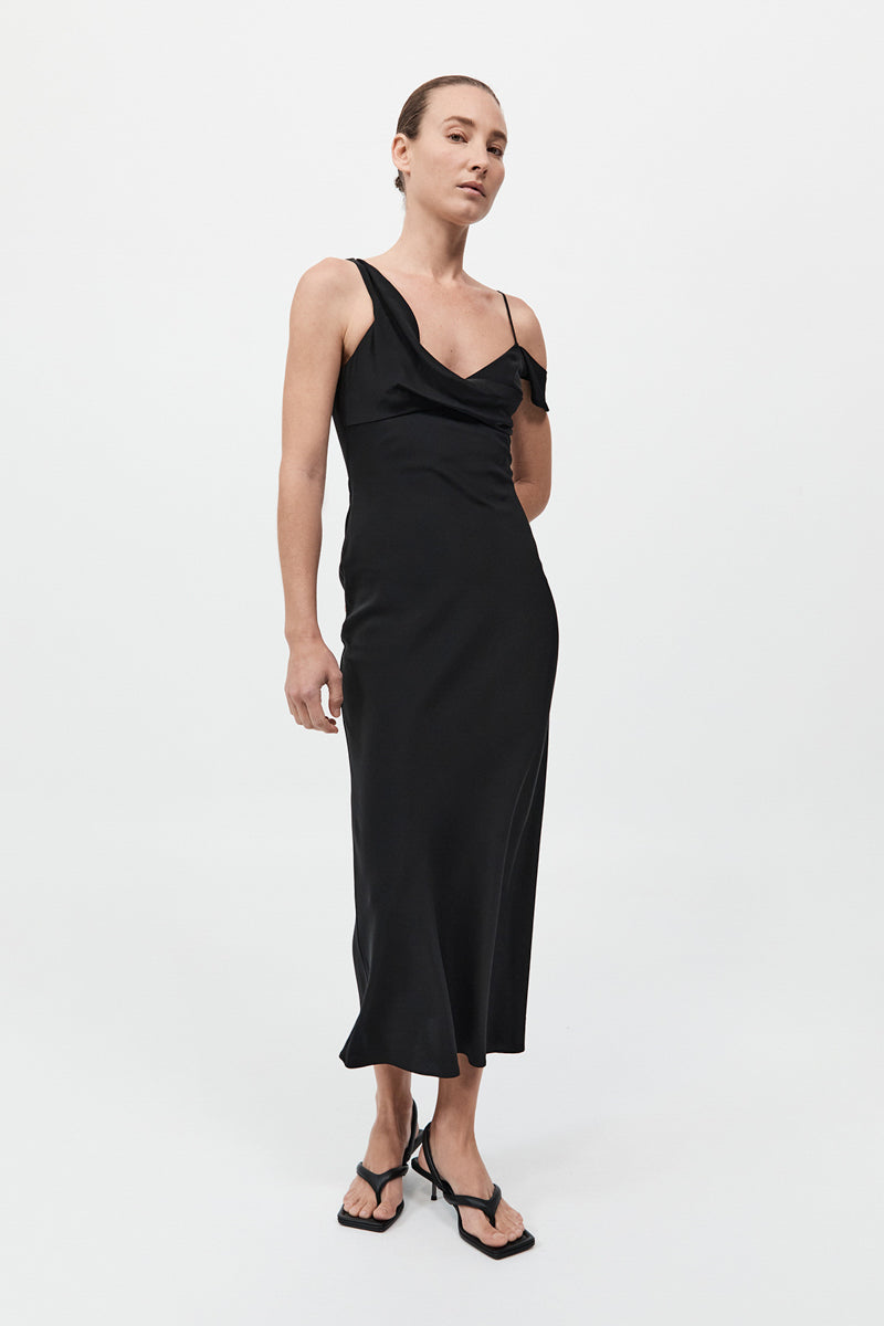 Agneya Silk Draped Skirt 3 Pcs Set - DarkAmber