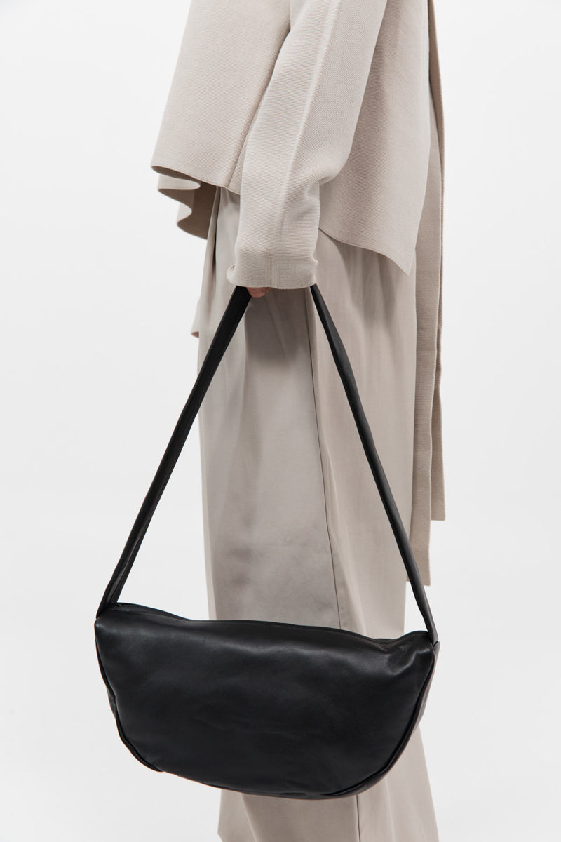 St. Agni | Soft Crescent Bag - Black