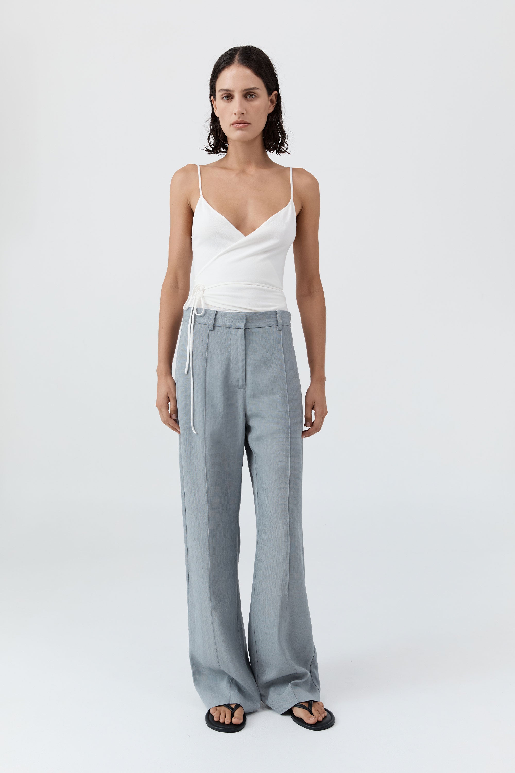 Ballerina Wrap Knit Top - Off White