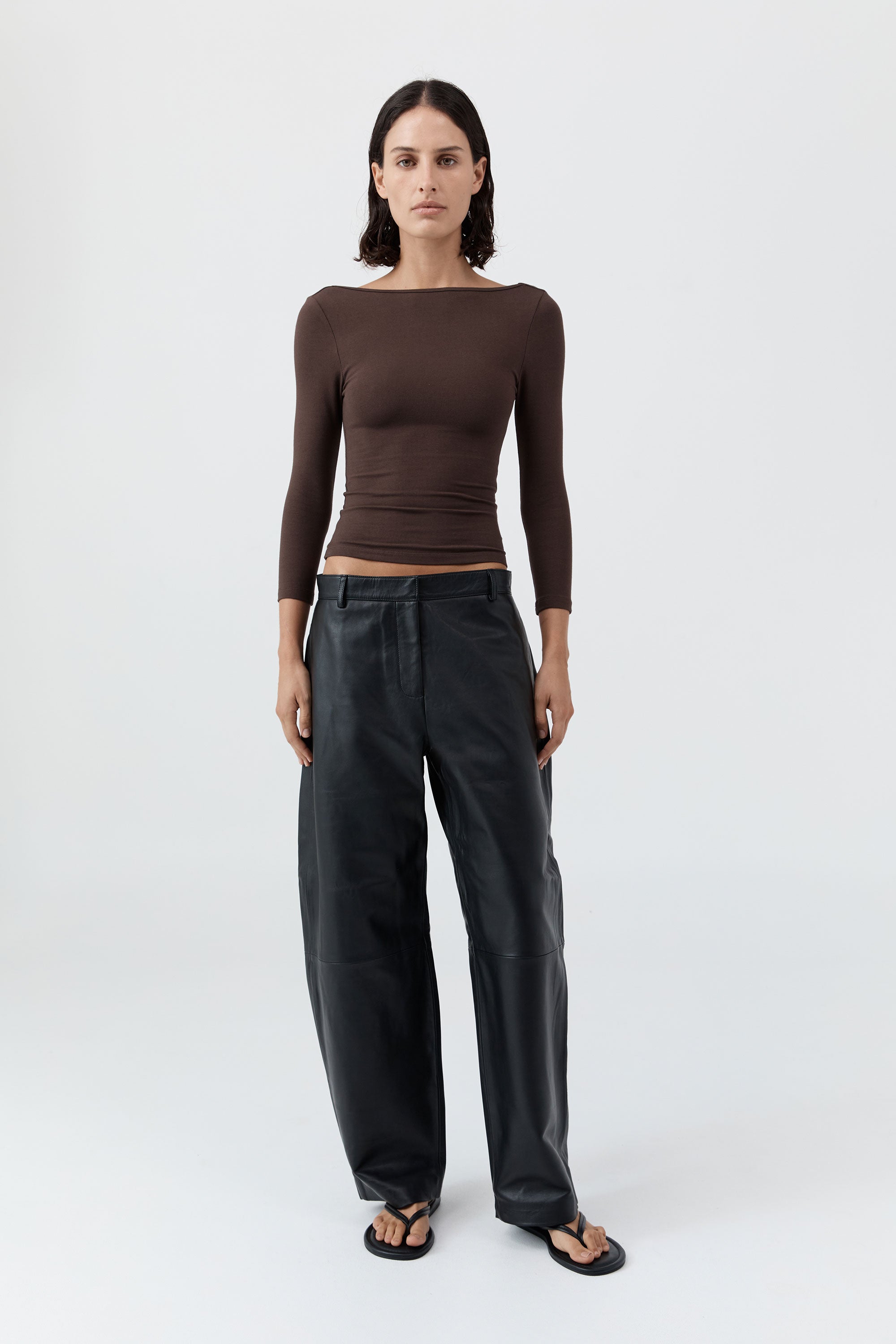 St. Agni | Soft Jersey Ballerina Top - Liqueur St. Agni | Soft Jersey Ballerina Top - Liqueur