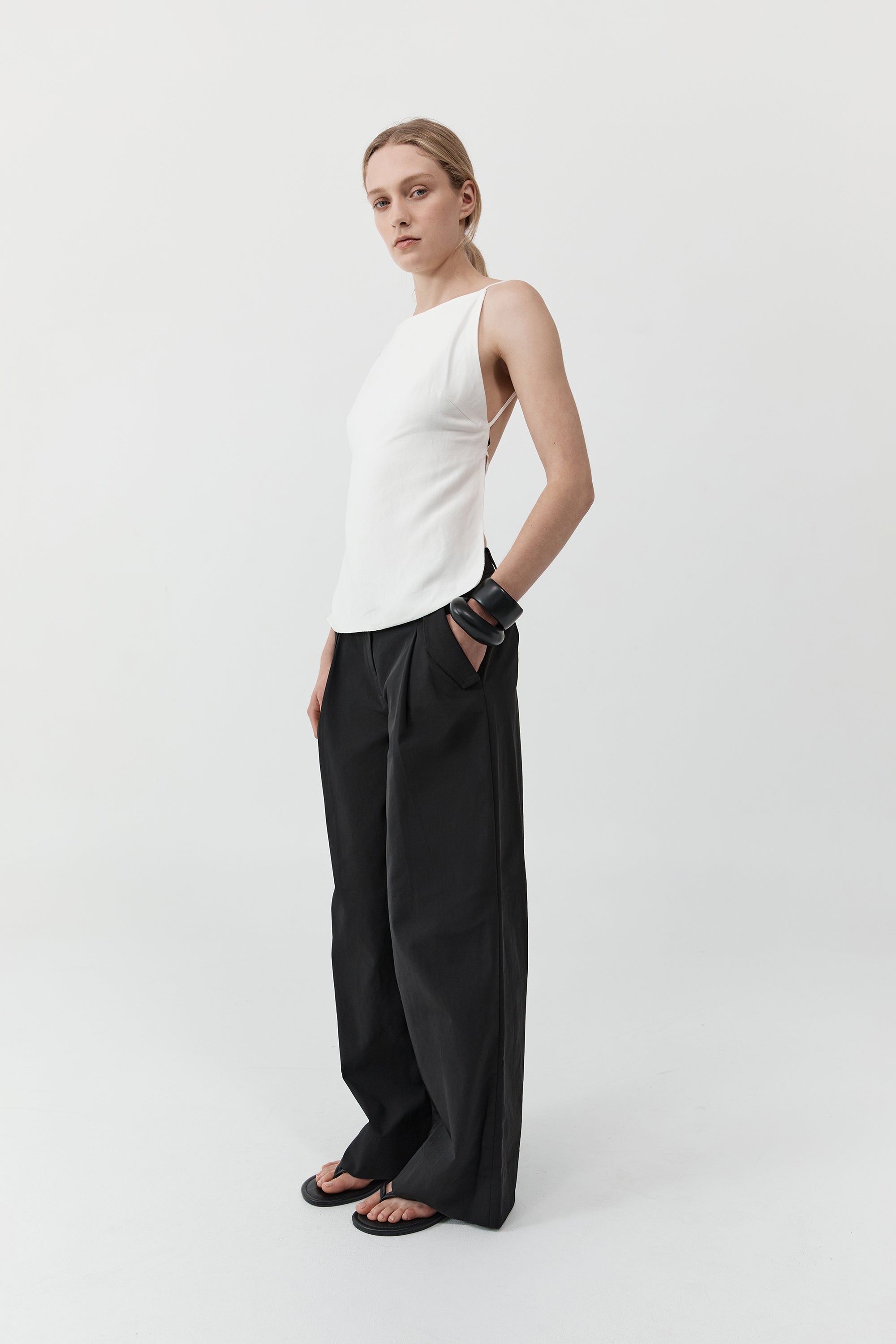 Agni Pants in White (Ready) main image 0