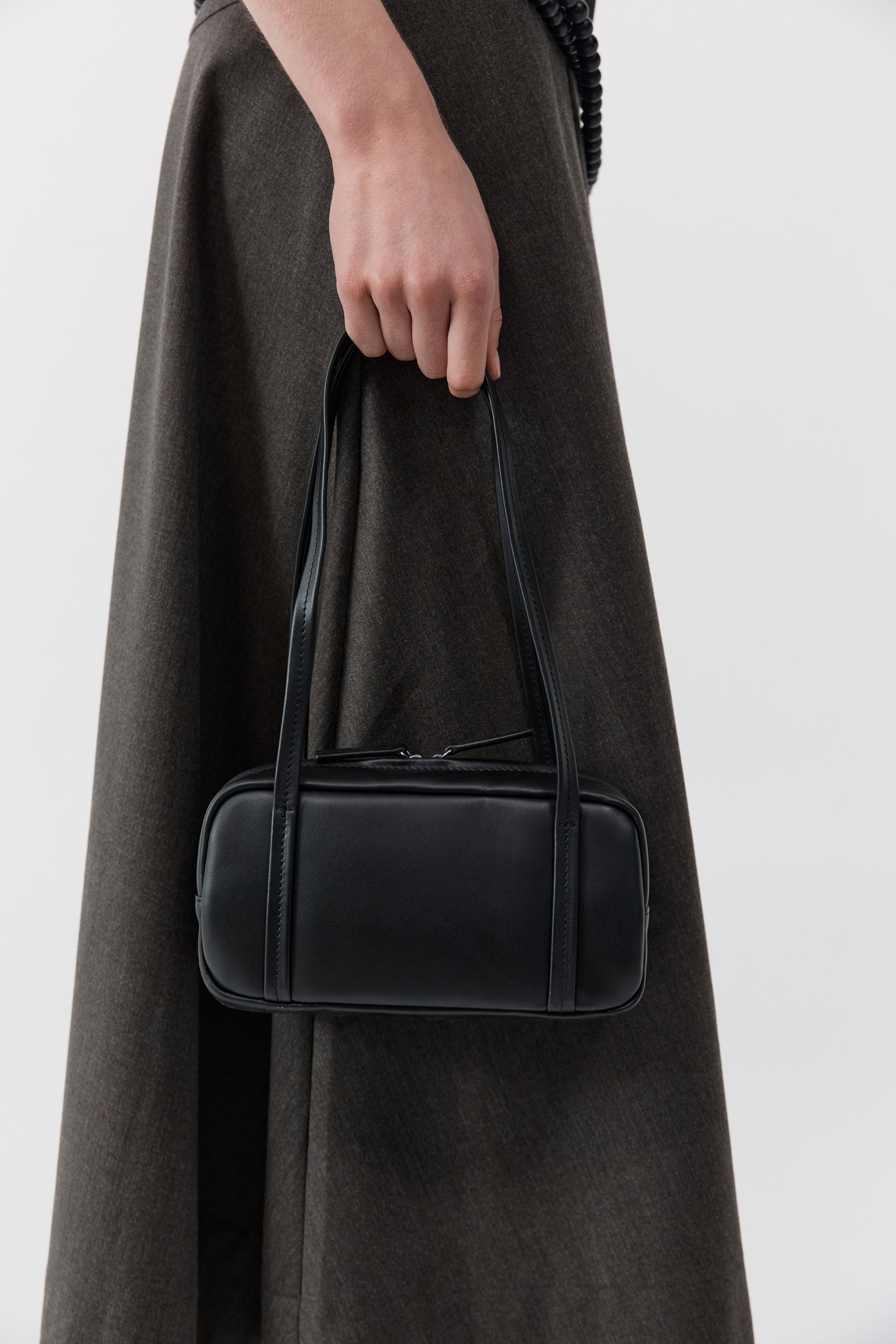 St. Agni | Petit Dual Zip Bag - Black