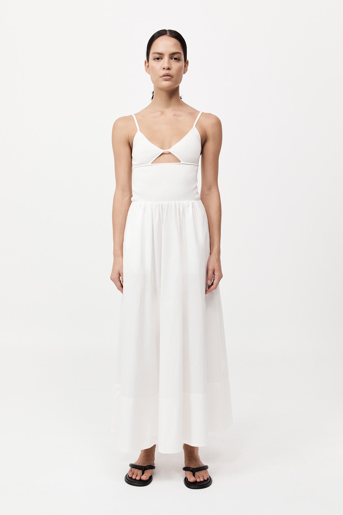 Agni Knit Cami Dress White - Main Image