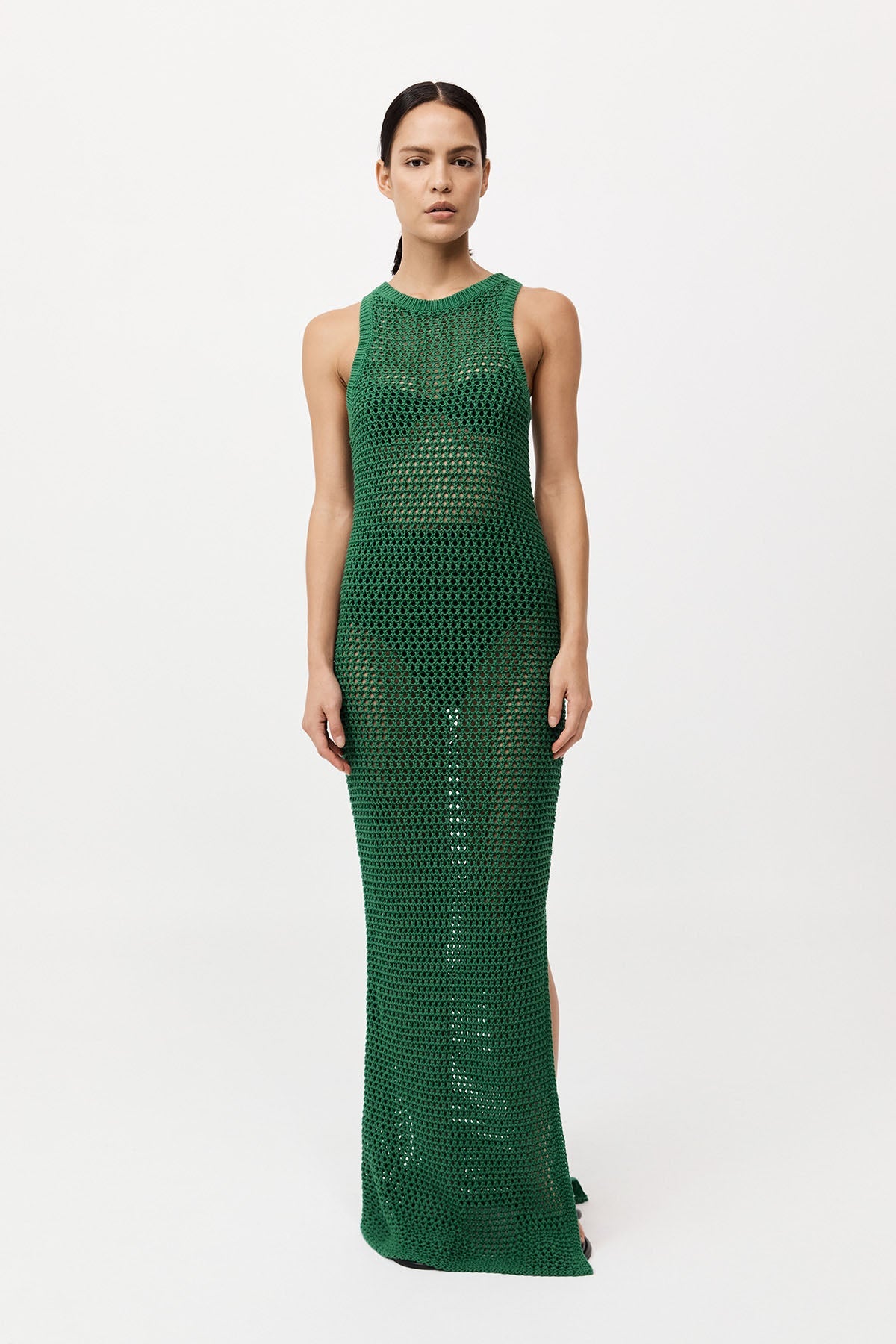 zara green crochet dress Zara Beaded Crochet Cover Up Dress by Zara