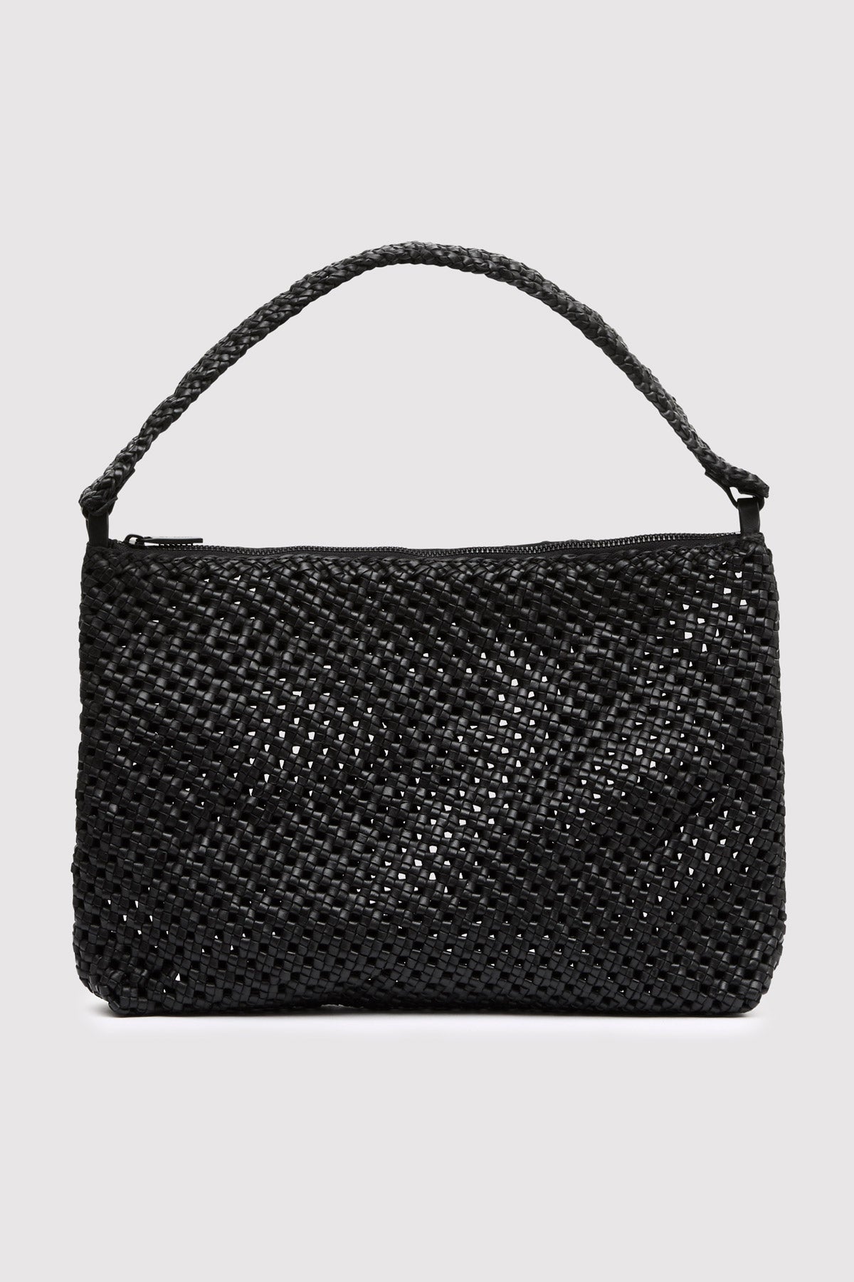Macrame Shoulder Bag - Black