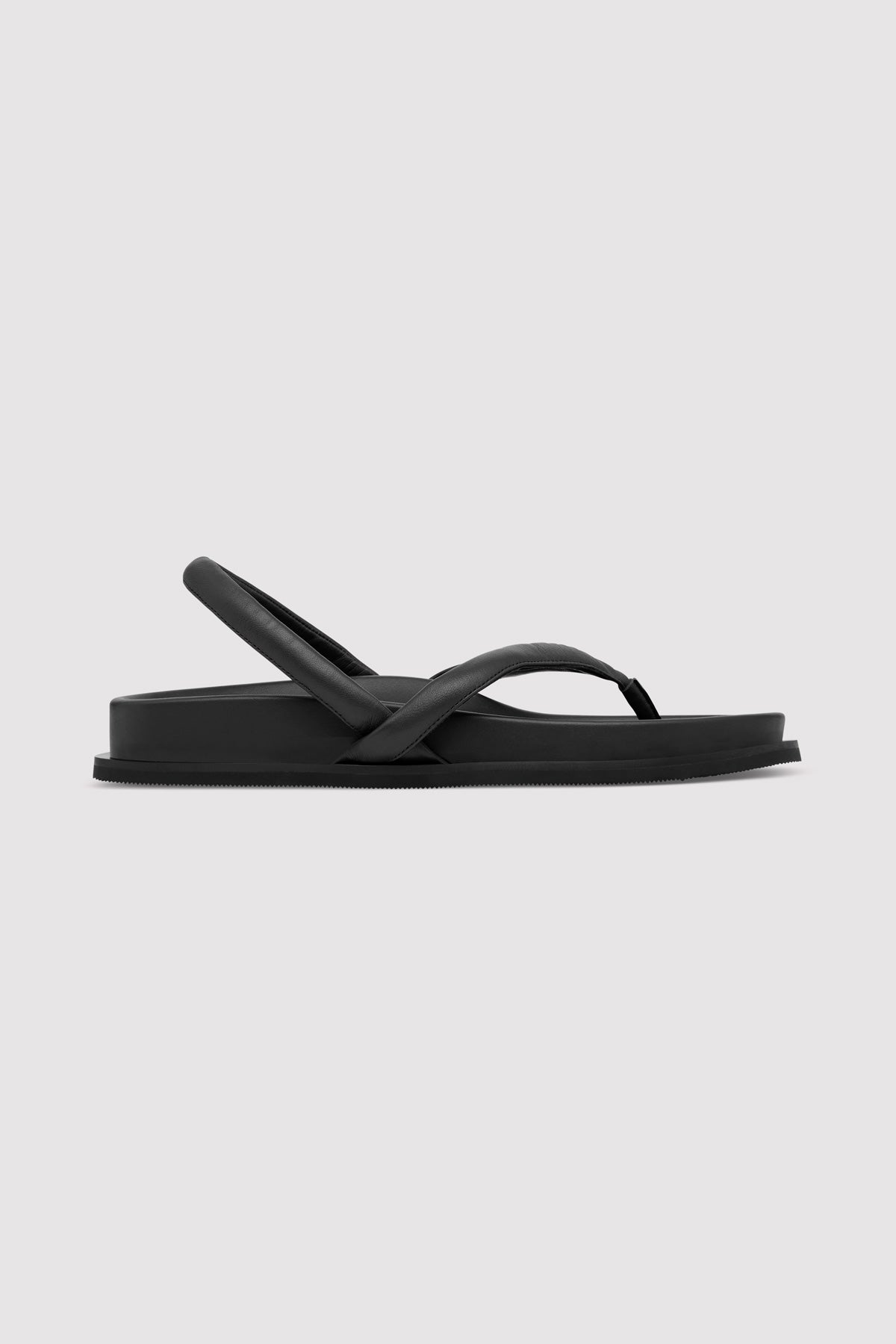 Agni Sling Back Thong Sandal Black