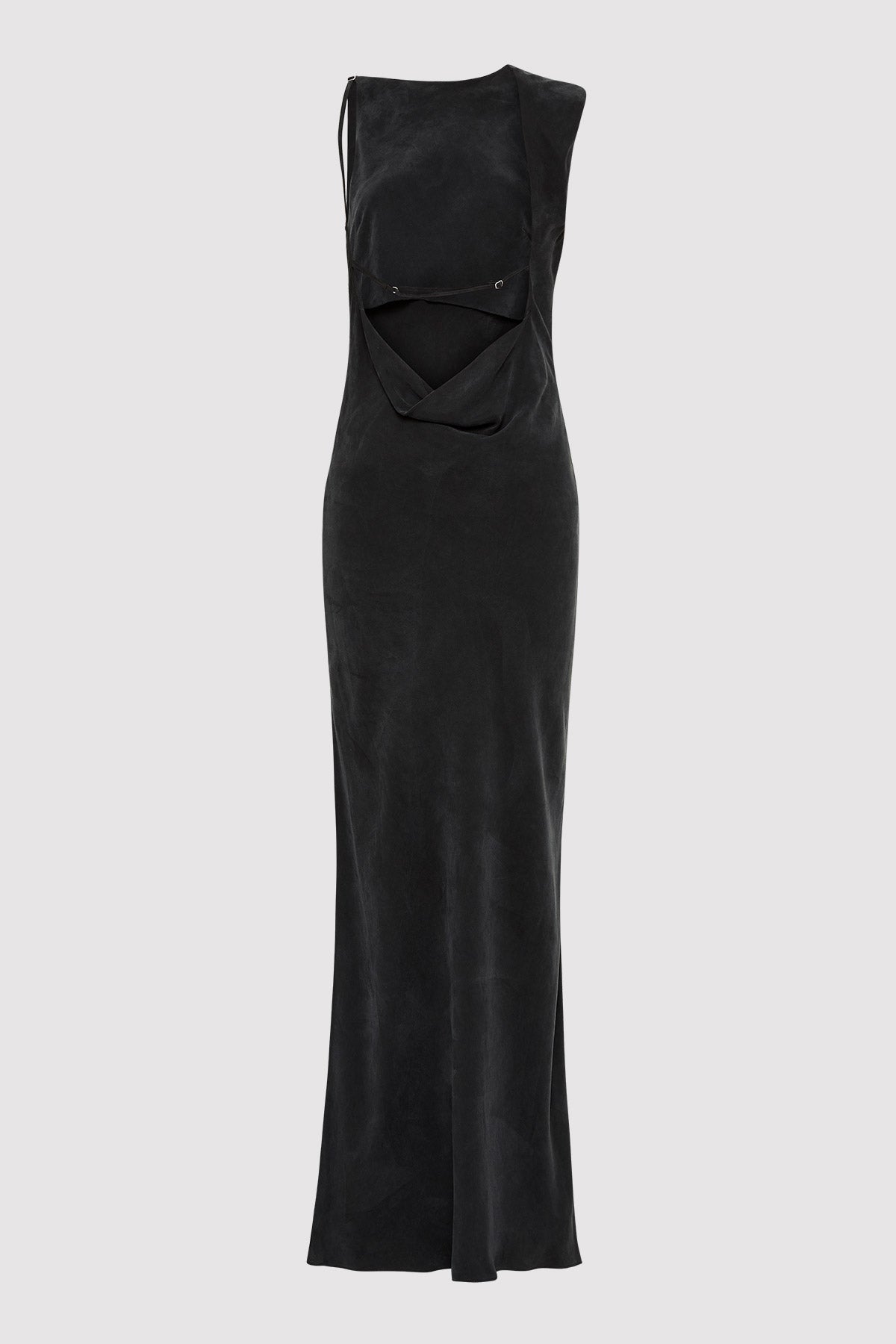 PRE-ORDER: Sophia Drape Dress - Washed Black