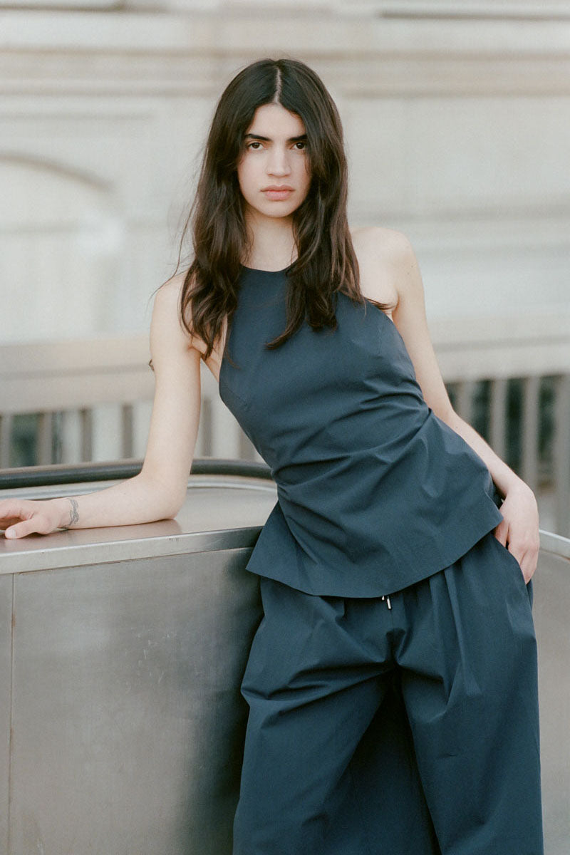 Racerback Top - Dark Ink