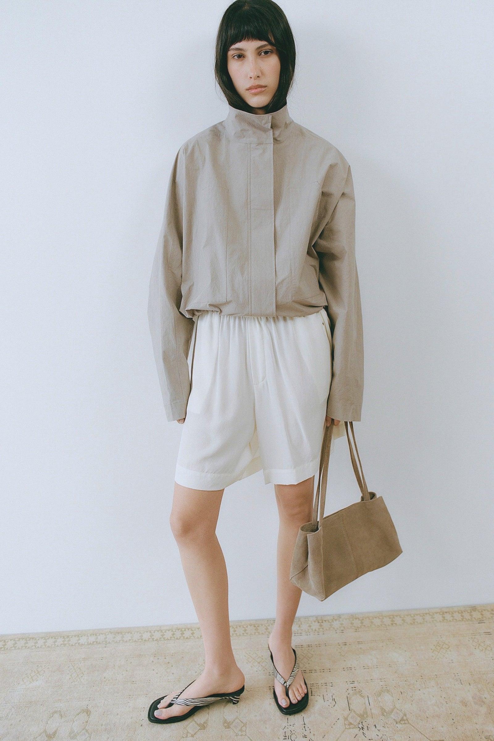 Technical Cotton Carpenter Jacket - Grey Stone