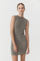 PRE-ORDER: Vas Knit Mini Dress - Shadow