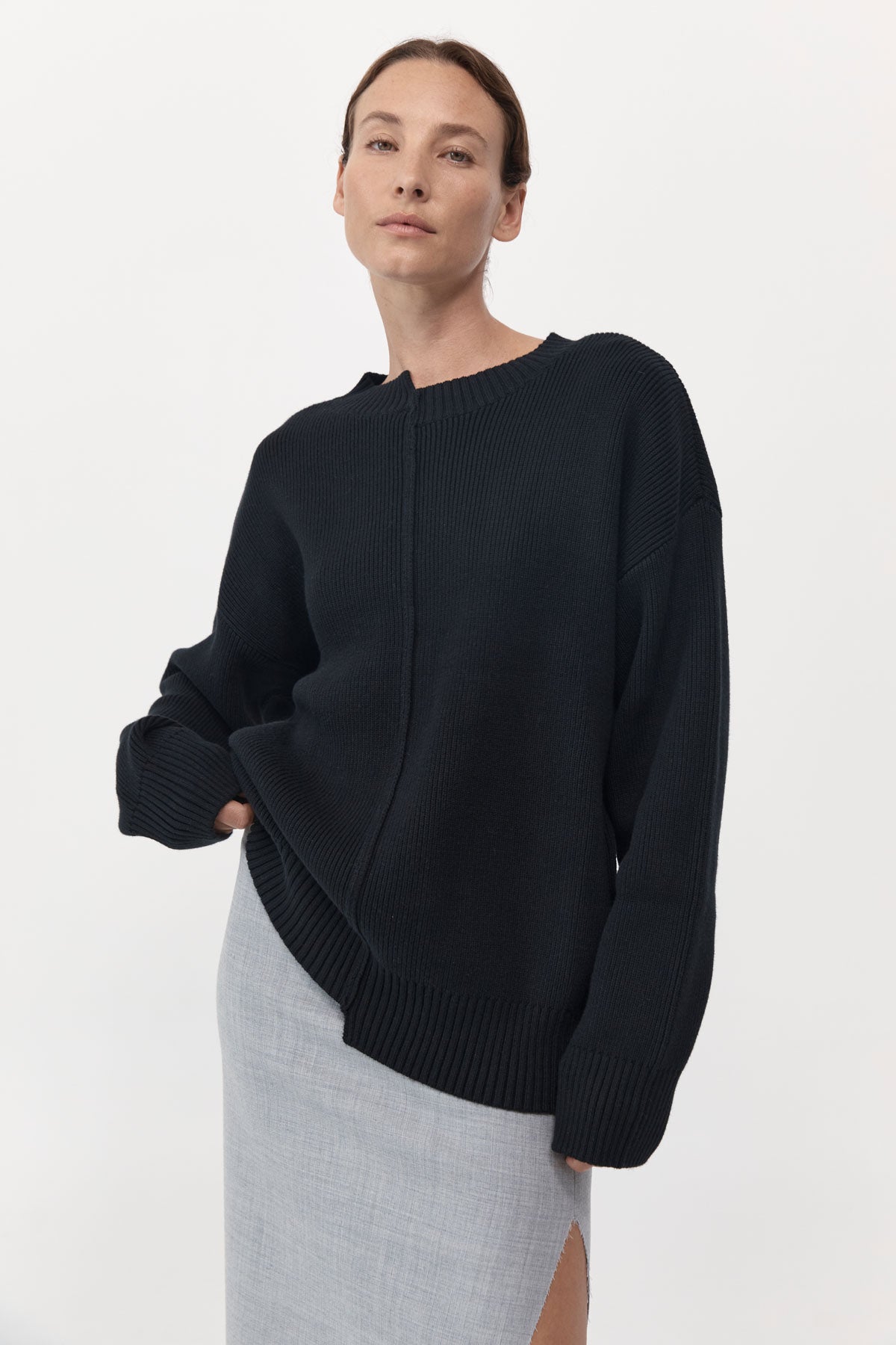 Deconstructed Pullover - Black