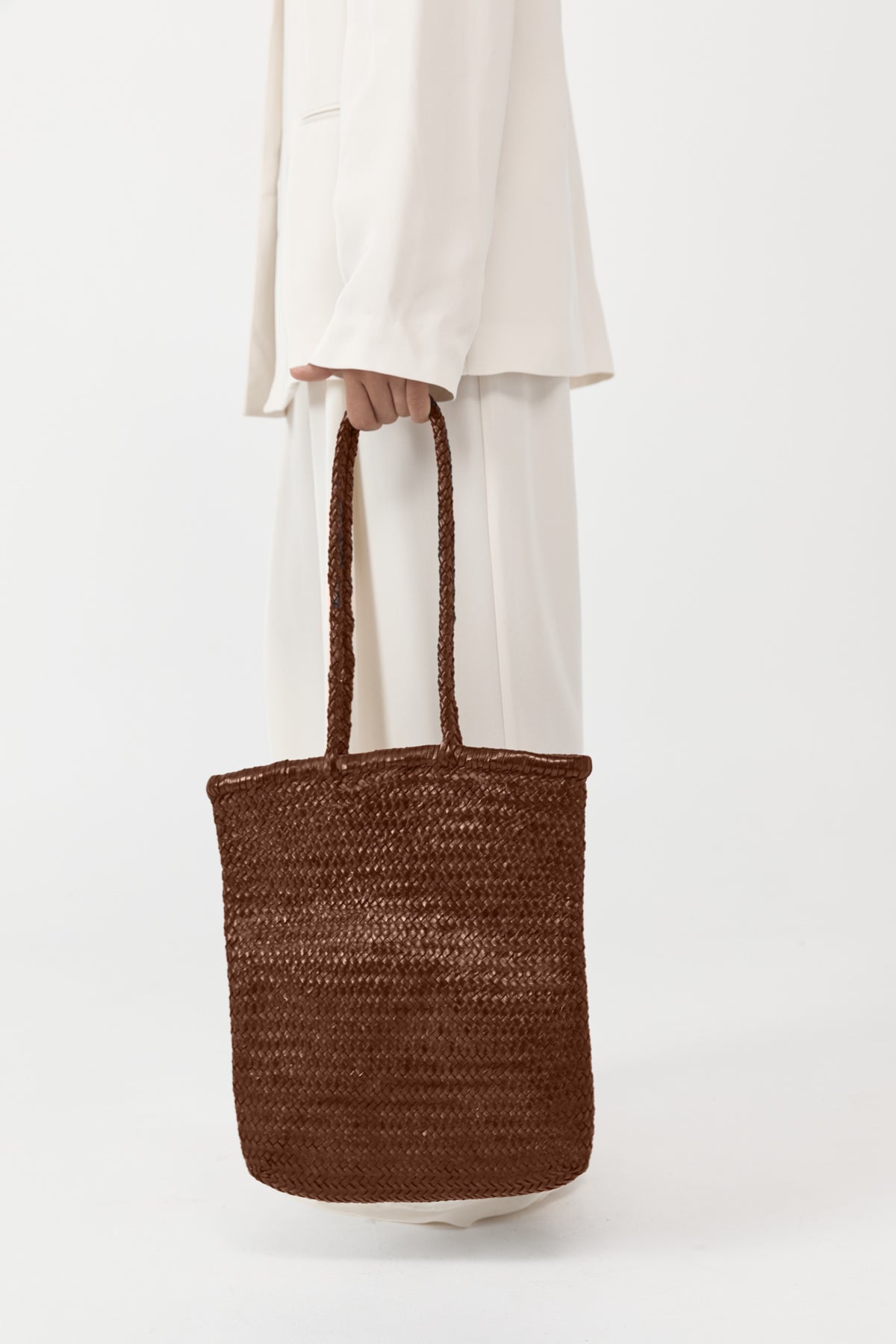 St. Agni | Bagu Woven Tote in Antique Tan