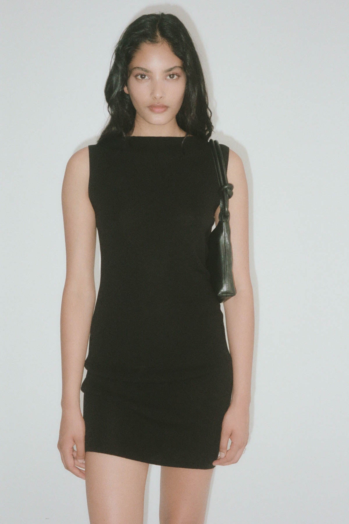 Vas Knit Mini Dress - Black
