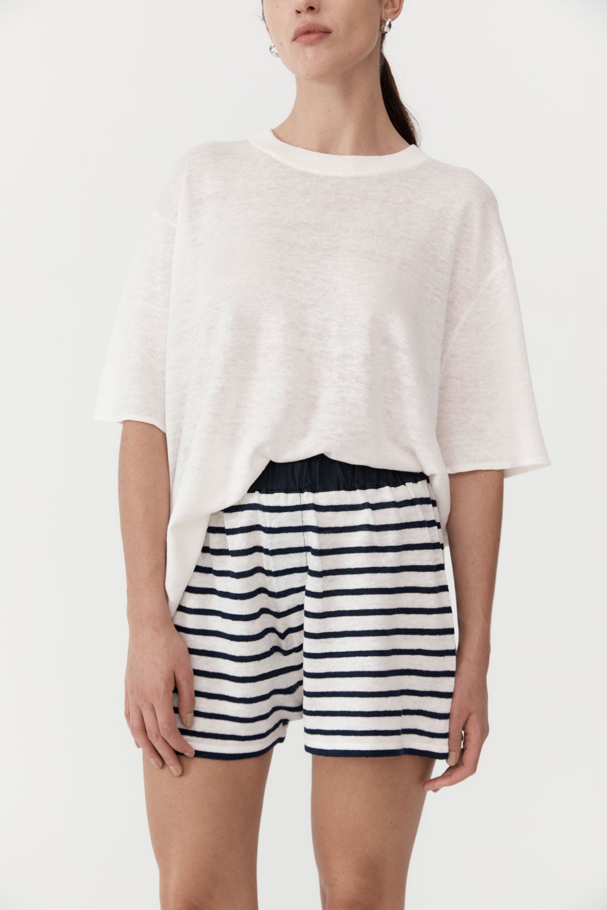 Copain Knit Shorts - Brenton Stripe