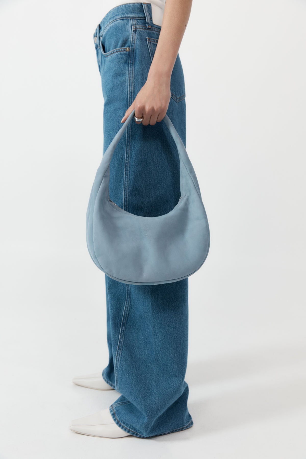 PRE-ORDER: Oval Mini Bag - Stone Blue