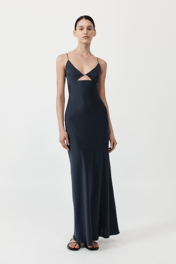Soft Silk Bra Bias Slip - Inkwell