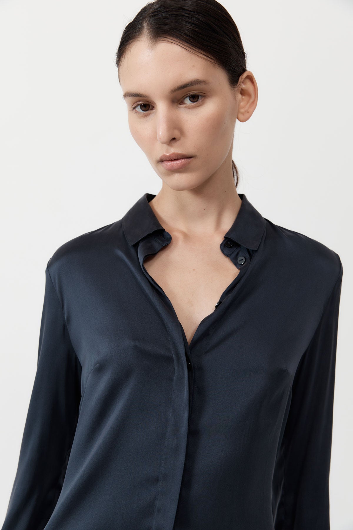 Soft Silk Shirt - Inkwell