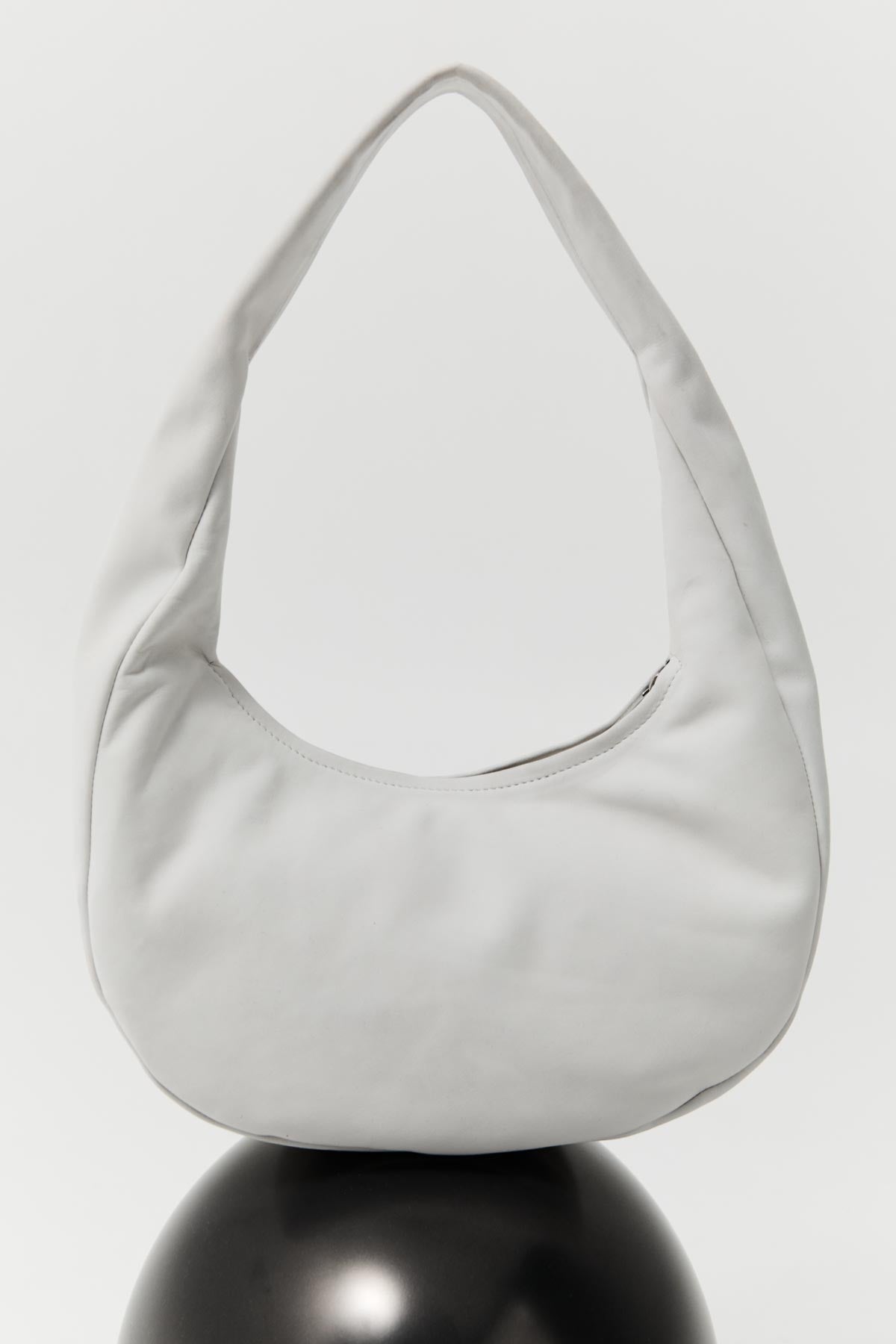 Oval Mini Bag - Cool White