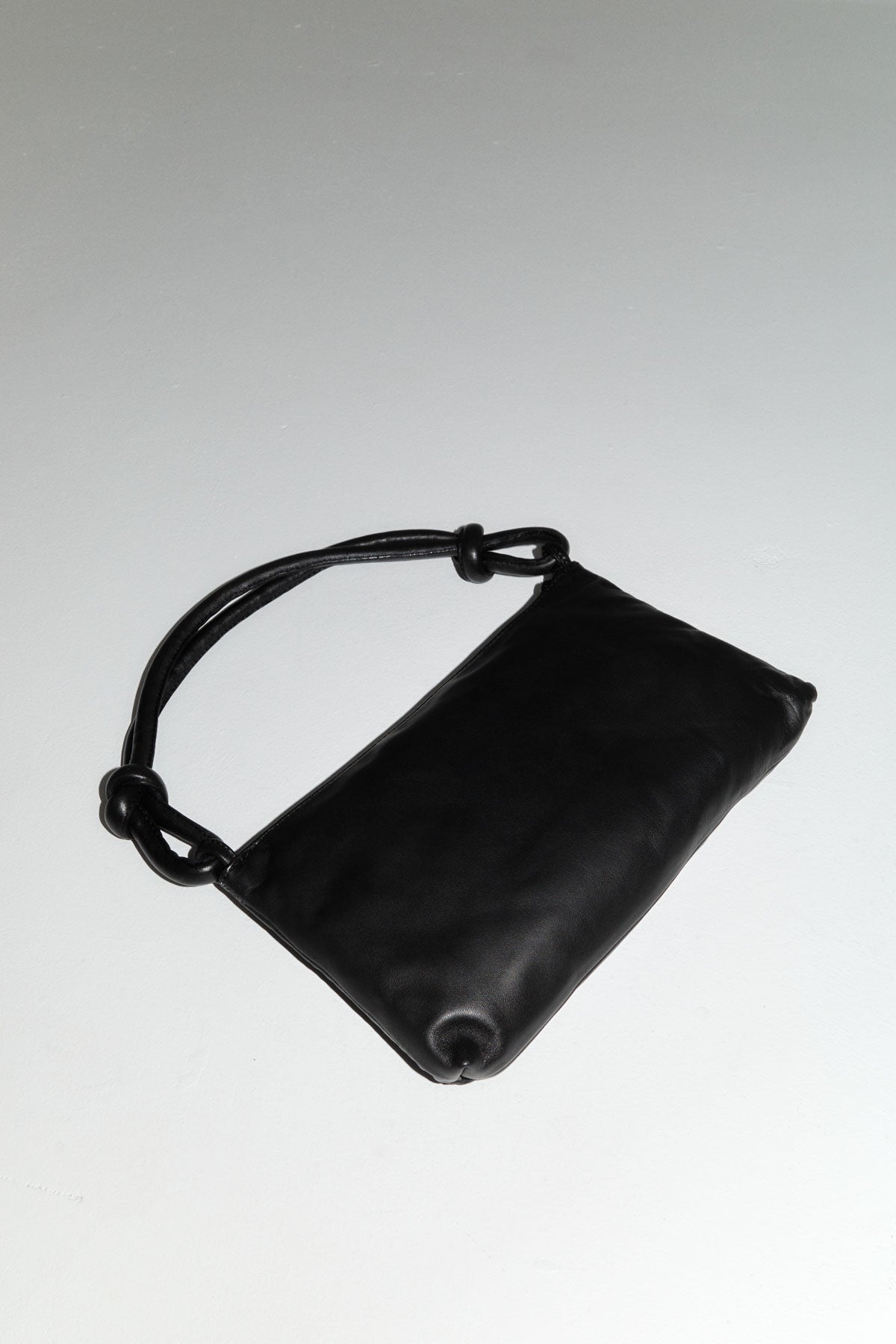 PRE-ORDER: Knotted Baguette Bag - Black