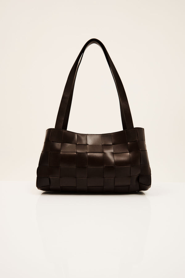 St. Agni Woven Mini Tote in Black
