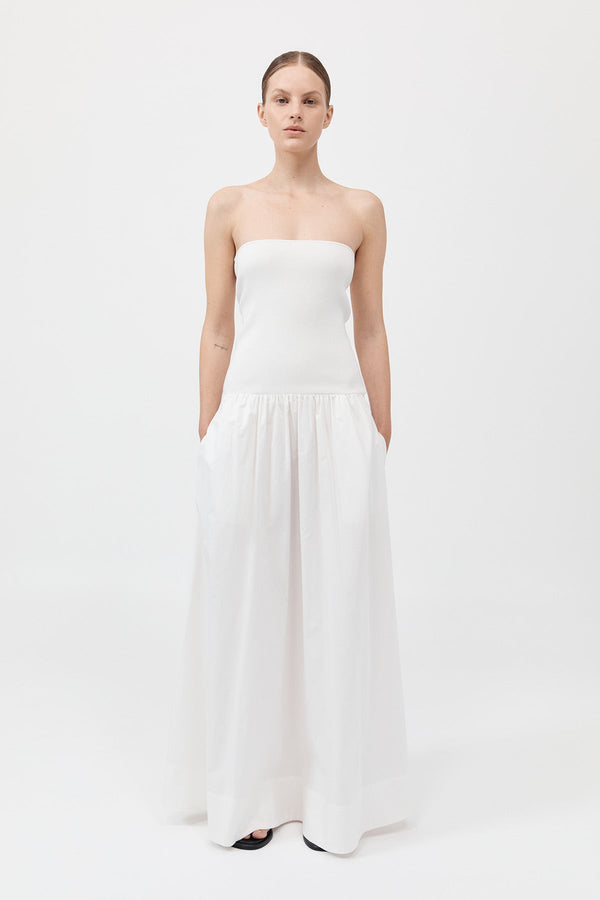 Strapless Dress - White