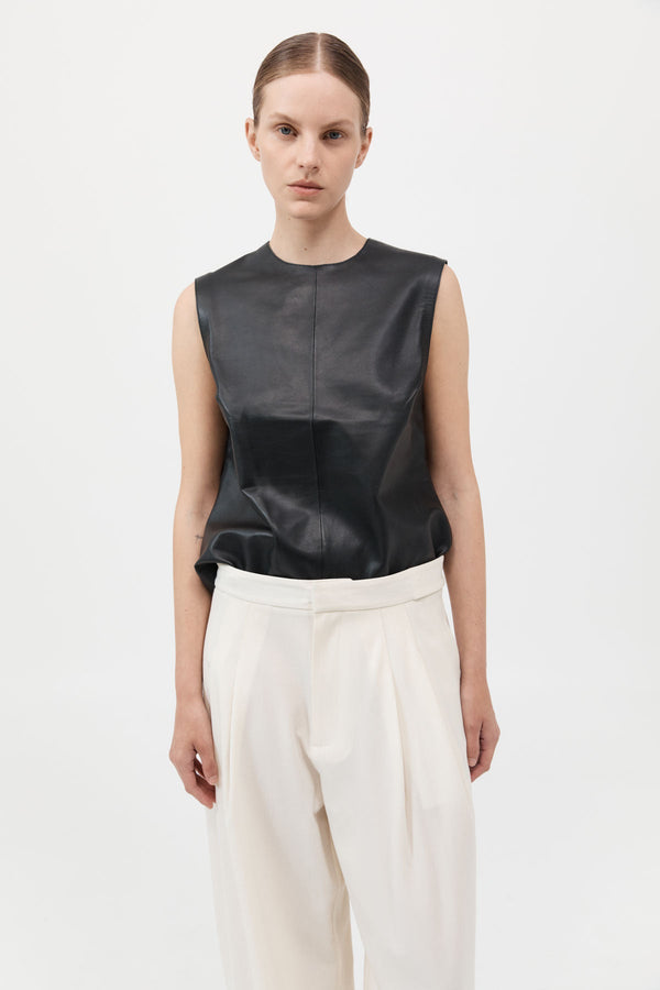 Leather Top - Black