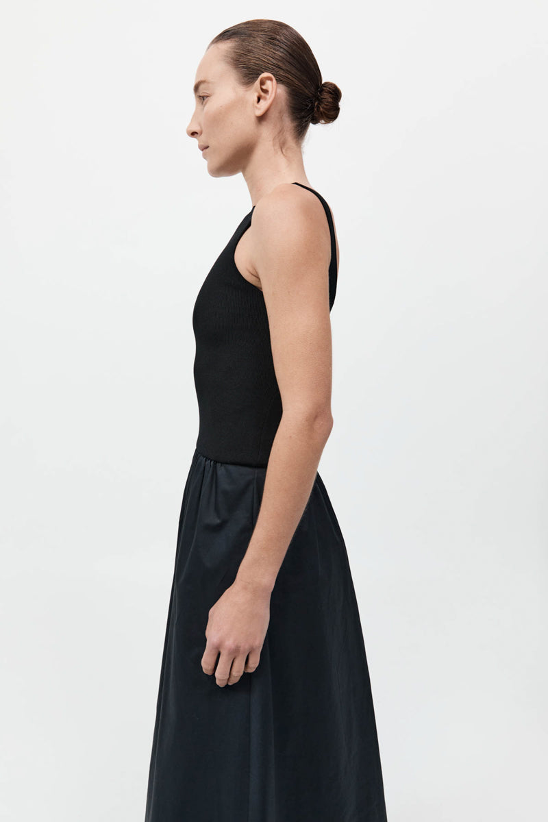 St. Agni | Bateau Cut Out Dress - Black St. Agni | Bateau Cut Out Dress - Black