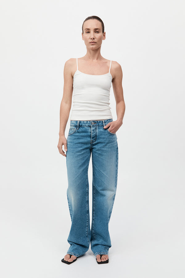 Rib Cami - White