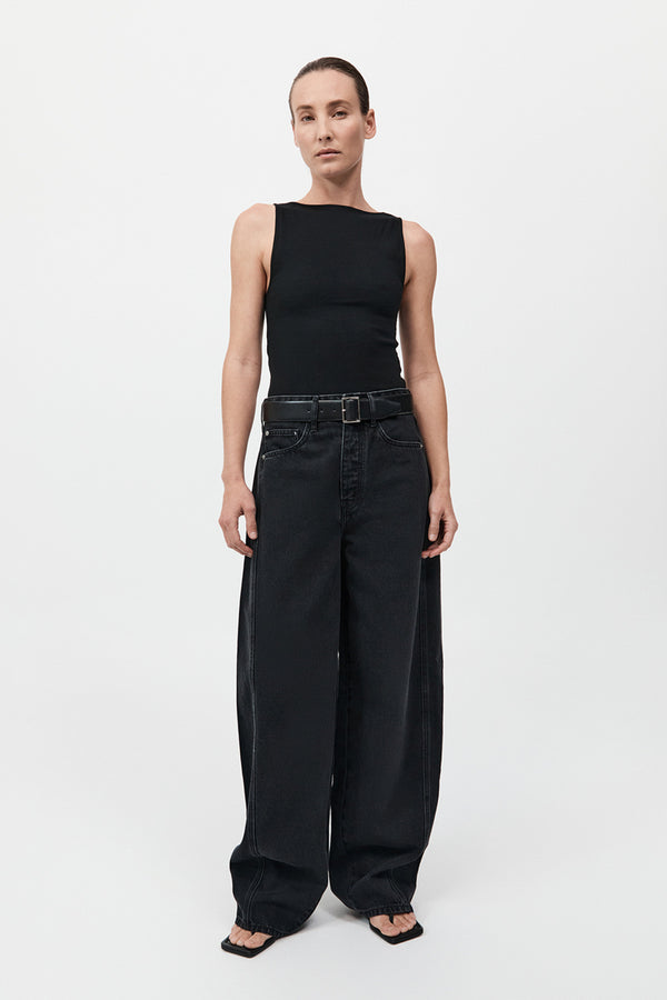 Mid Rise Balloon Jeans 
by Outland Denim - Washed Black