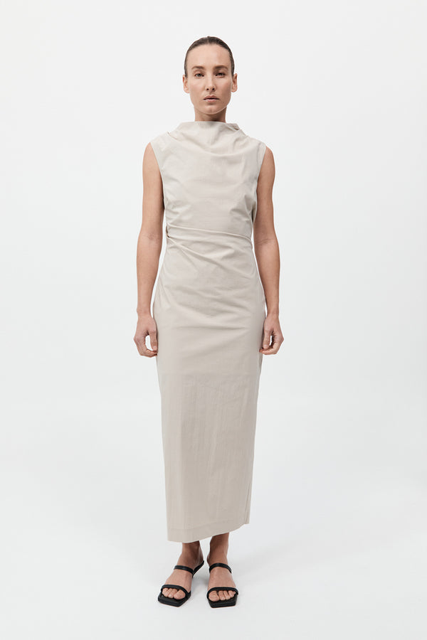 Soft Sculptural Dress - Creme