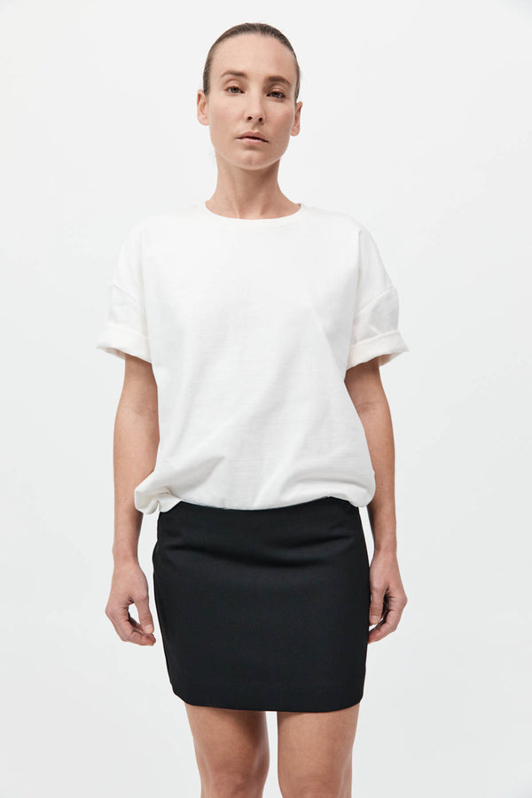 Organic Cotton Relaxed Tee - White