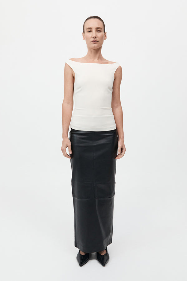 Slim Bateau Top - Off White