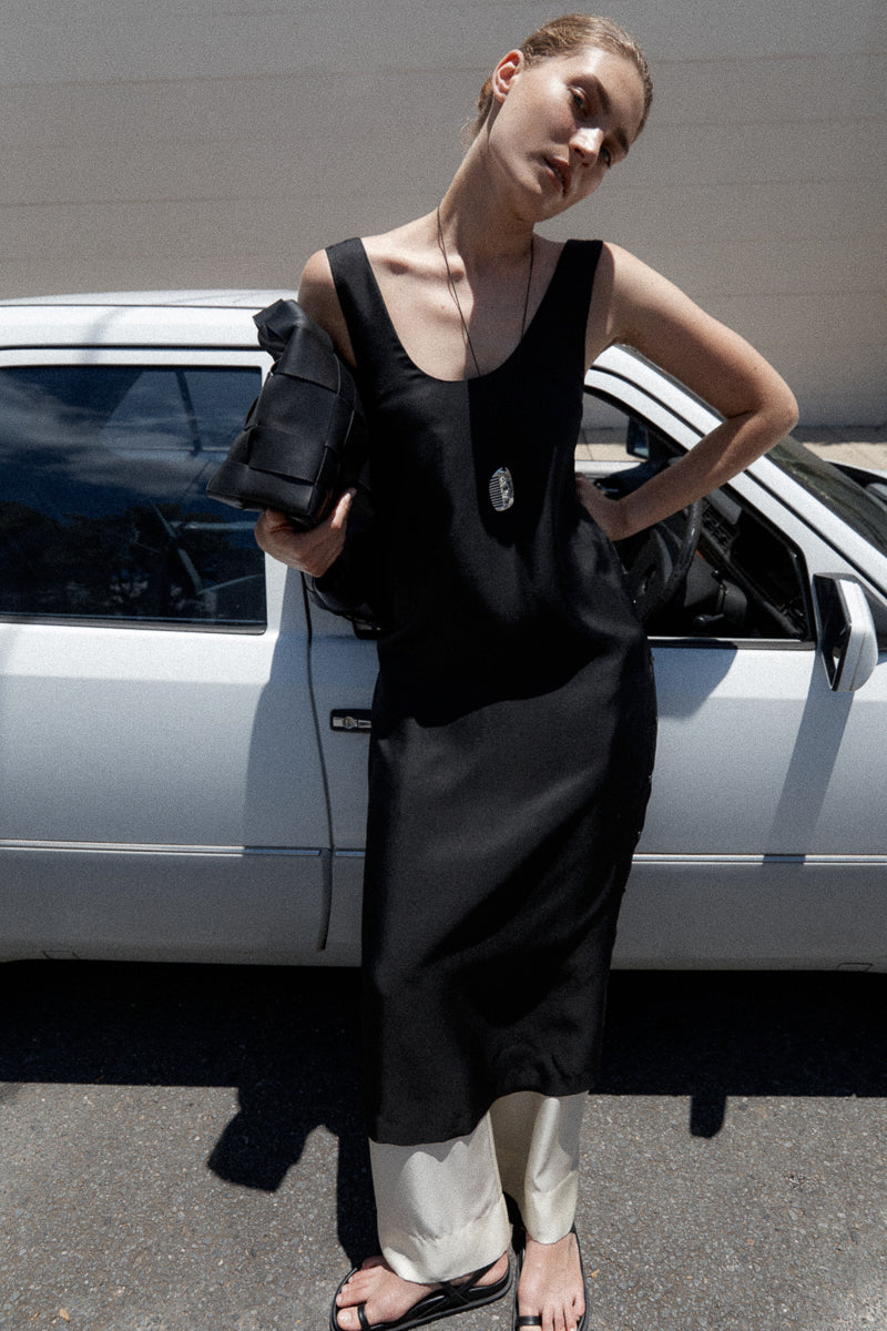 Jordan Button Up Dress - Black