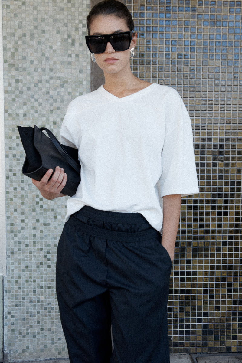 Slim Wonton Tote - Black