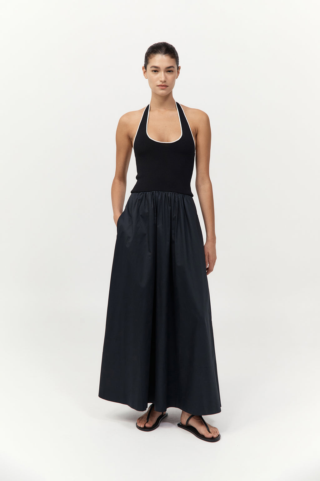 Halter Gathered Dress