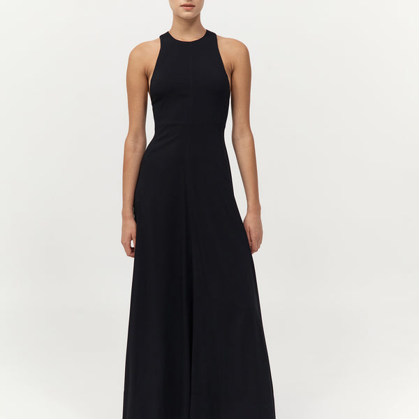 Cut Away Maxi Dress - Black