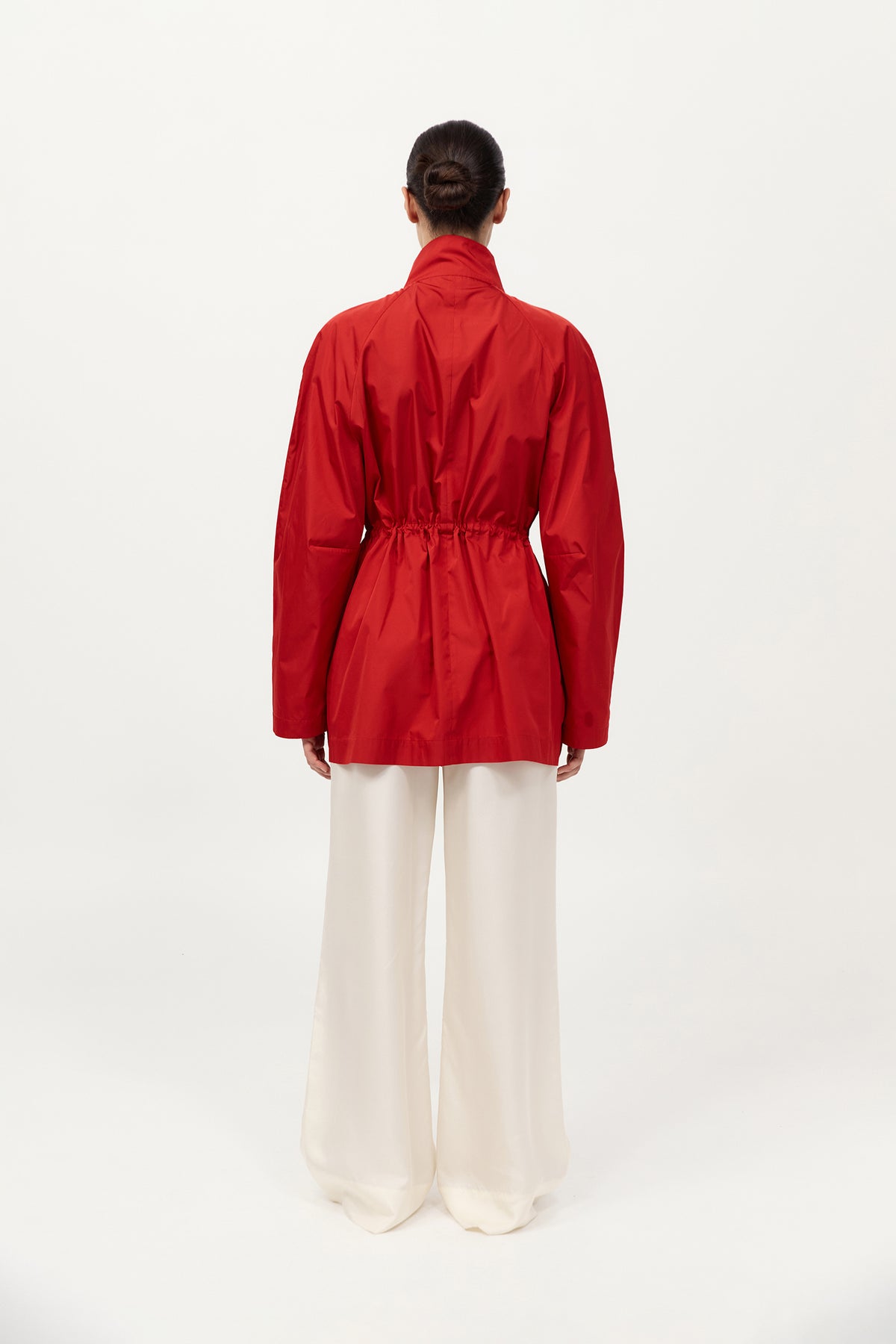 Paper Taffeta Parka - Red