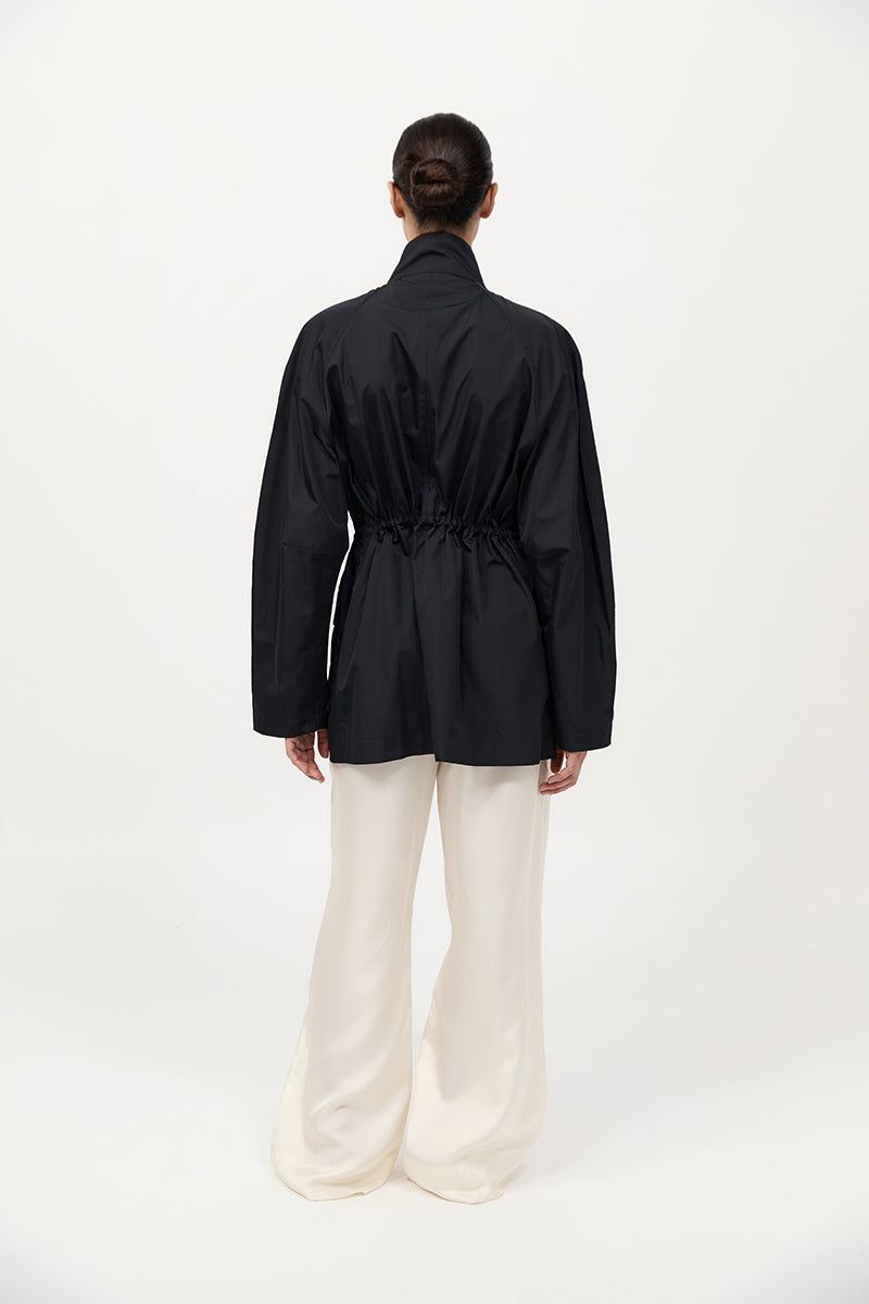 Paper Taffeta Parka - Black