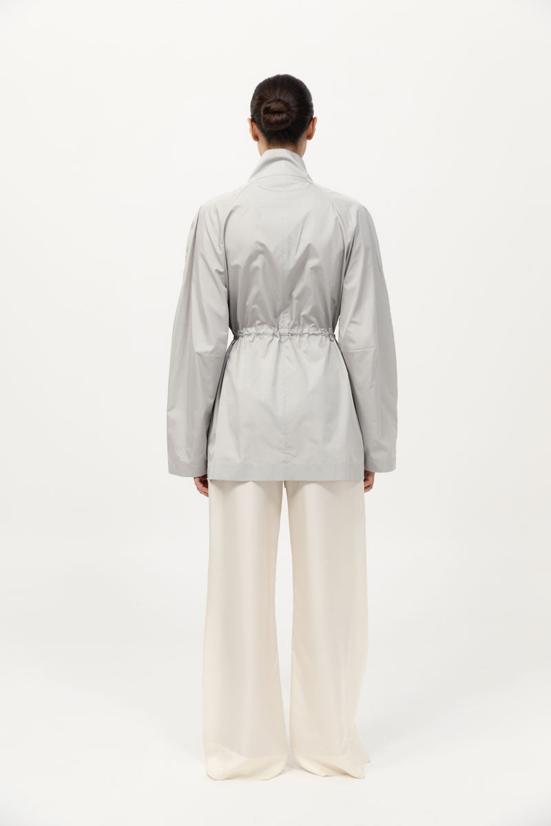Paper Taffeta Parka - Silver