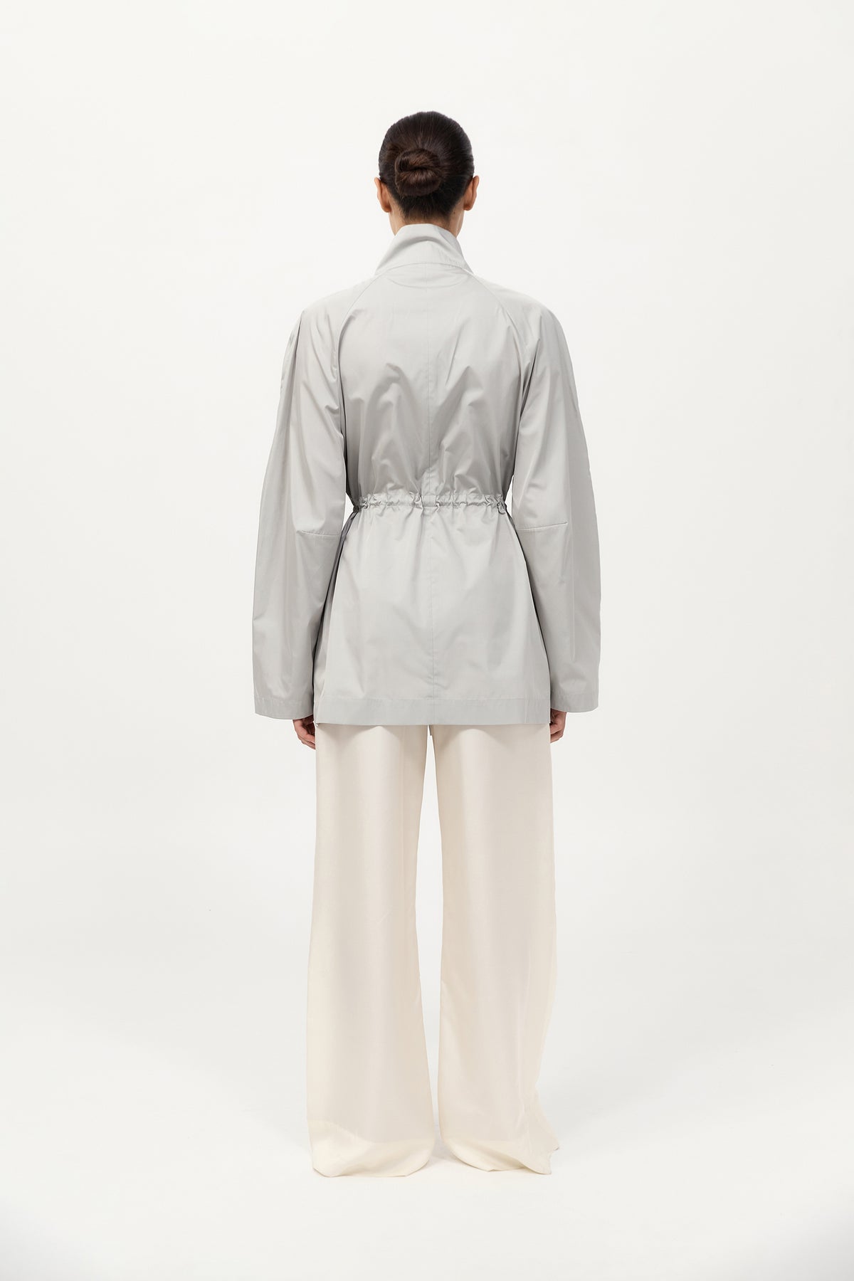 Paper Taffeta Parka - Silver