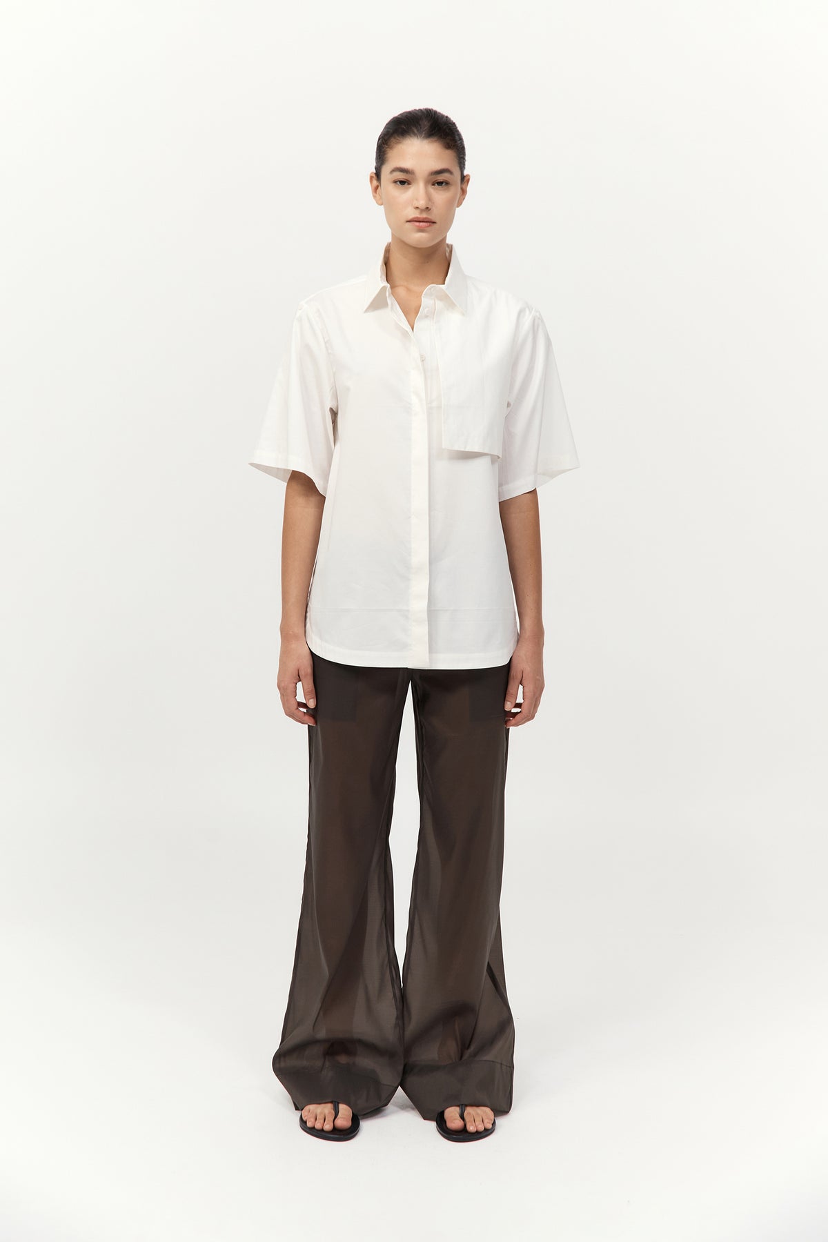 Utility Short Sleeve Shirt - Off White