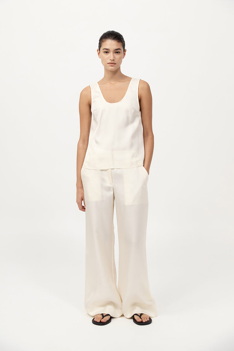 Jordan Button Up Top - Milk