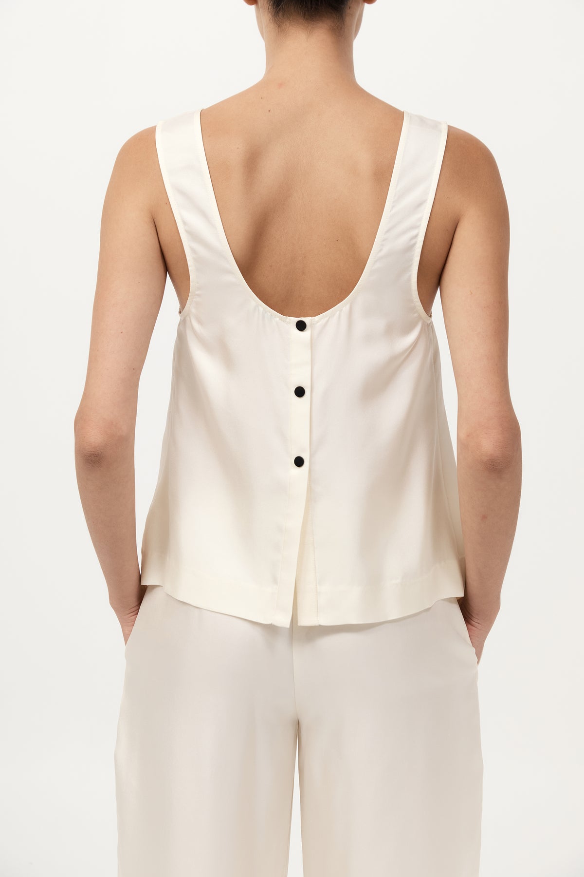 Jordan Button Up Top - Milk