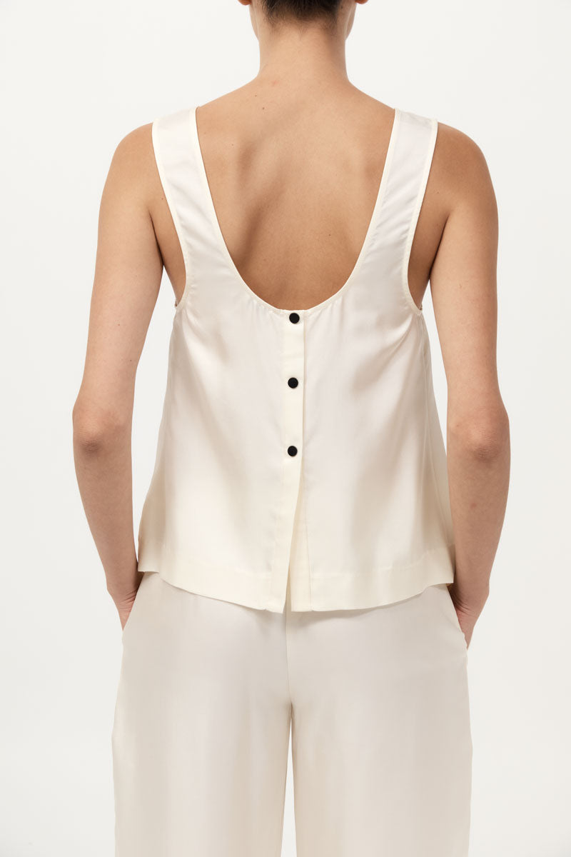 Jordan Button Up Top - Milk