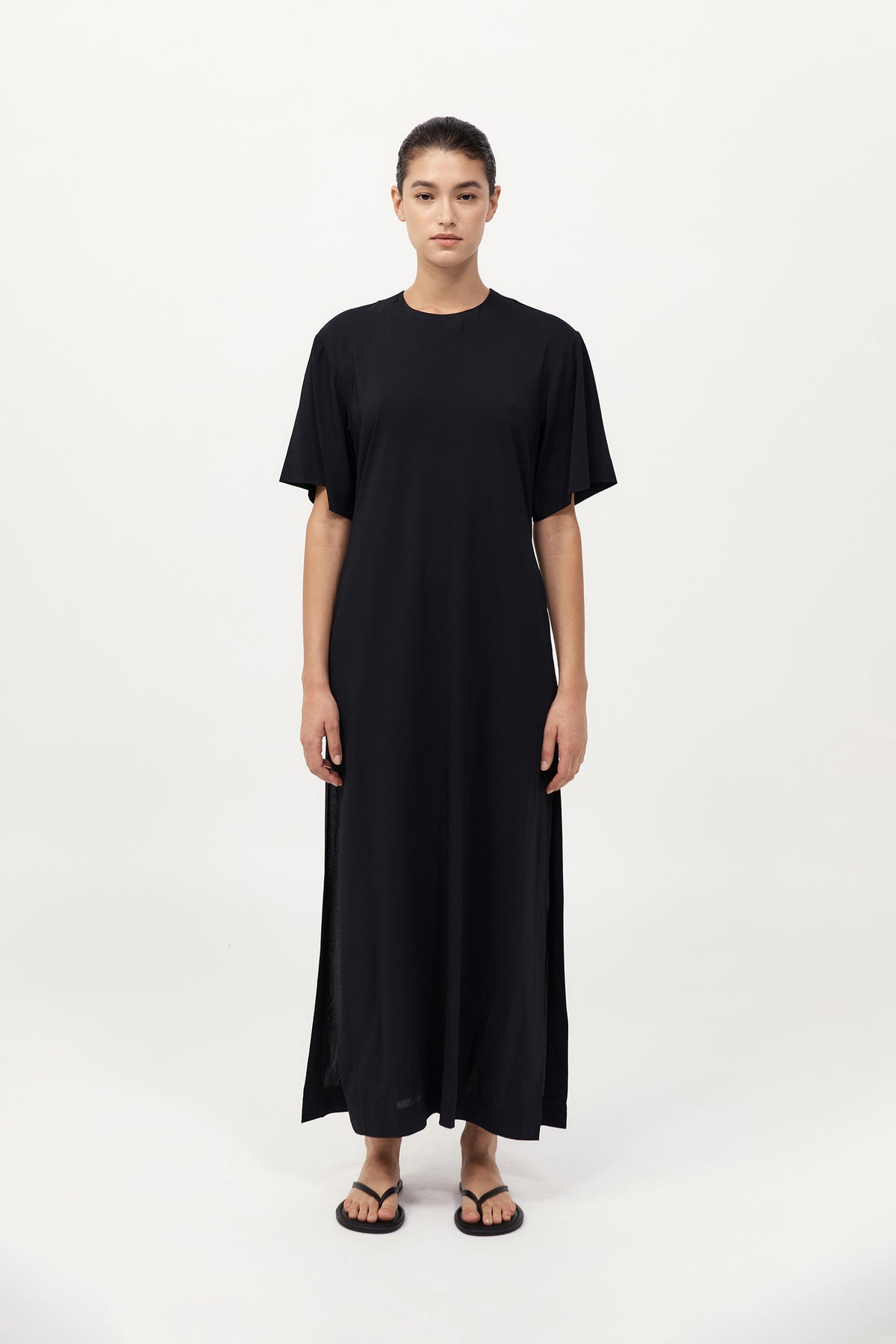Relaxed Tee Dress - Black