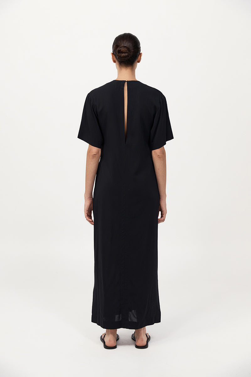 Relaxed Tee Dress - Black