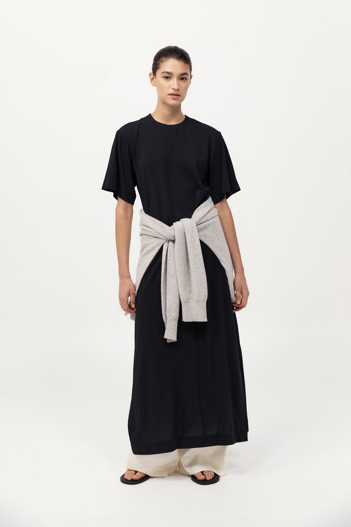 Relaxed Tee Dress - Black